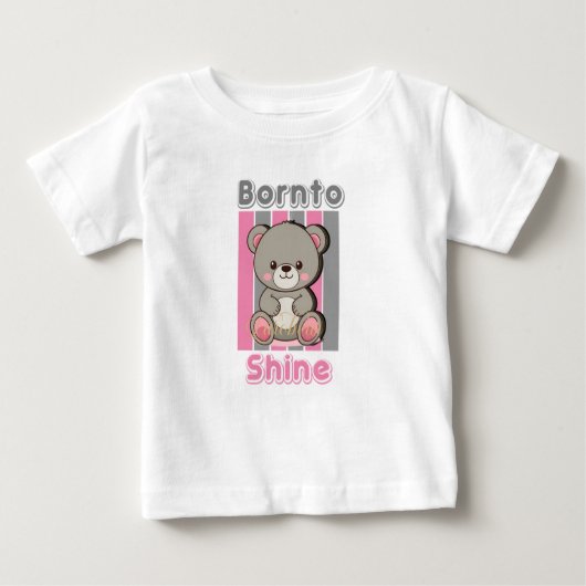 Cute Bear Kids T-Shirt ベビーTシャツ (正面)