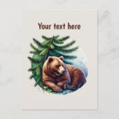 Cute bear lovers customizable  ポストカード (正面)