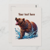 Cute bear lovers customizable ポストカード (正面/裏面)