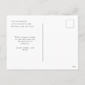 Cute Bear Merry Christmas Photo Holiday Postcard シーズンポストカード (裏面)