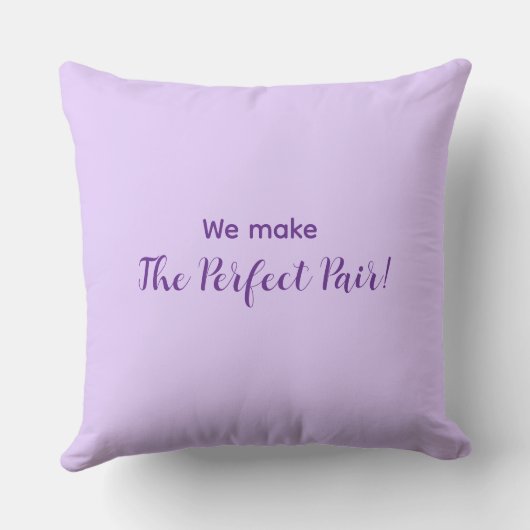 Cute Bear Mittens Personalized Lovers Throw Pillow クッション (裏面)