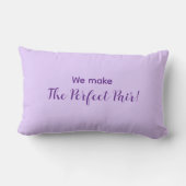 Cute Bear Mittens Personalized Lovers Throw Pillow ランバークッション (裏面)