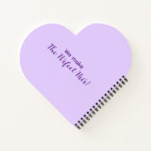 Cute Bear Mittens Personalized Valentines Day Gift ノートブック (裏面)