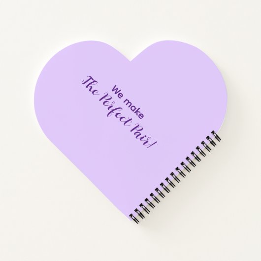 Cute Bear Mittens Personalized Valentines Day Gift ノートブック (裏面)