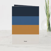 Cute Bear Nordic Winter Merry Christmas Photo カード (裏面)