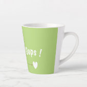 Cute Bear “Oops!” Green Latte Mug – Kawaii Bear  カフェラテマグ (右)