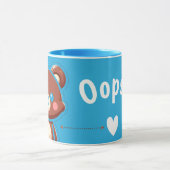 Cute Bear “Oops!” Mug – Funny Kawaii Bear Design | マグカップ (中央)