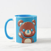 Cute Bear “Oops!” Mug – Funny Kawaii Bear Design | マグカップ (左)