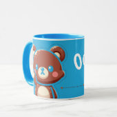 Cute Bear “Oops!” Mug – Funny Kawaii Bear Design | マグカップ (正面左)