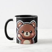 Cute Bear Oops Mug | Funny Kawaii Coffee Cup マグカップ (左)