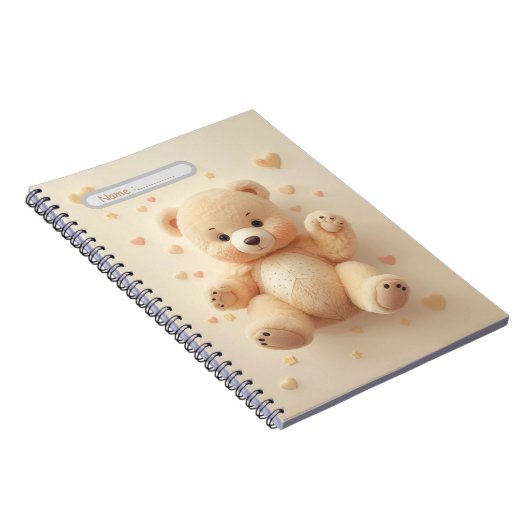 Cute Bear Pastel Notebook ノートブック (右側)