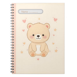 Cute Bear Pastel Notebook ノートブック