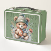Cute Bear Personalized Lunch box メタルランチボックス (正面)