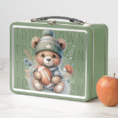 Cute Bear Personalized Lunch box メタルランチボックス (インサイチュ)