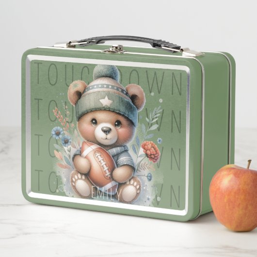 Cute Bear Personalized Lunch box メタルランチボックス (インサイチュ)