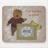 Cute Bear Personalized Photo  マウスパッド (正面)