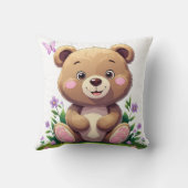 Cute Bear – Pillow for Loving Kids: Smiling Bear クッション (裏面)