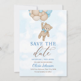 Cute Bear Save the Date 招待状