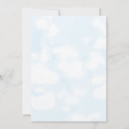 Cute Bear Save the Date 招待状 (裏面)