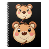 Cute Bear Smile ノートブック (正面)