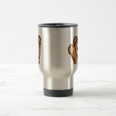 Cute Bear Travel Mug | Kawaii Stainless Steel Coff トラベルマグ (中央)