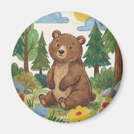 Cute Bear Woodland Animal マグネット