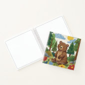 Cute Bear Woodland Animal Kids Sketchbook ノートブック (内部)