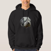 Cute Bearded Collie Dog Owner パーカ (正面)