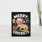 Cute Bearded Dragon Christmas Pun  カード (正面)