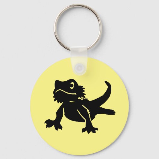 Cute Bearded Dragon Keychain キーホルダー (正面)