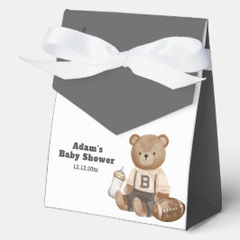 Cute Bearly Wait Football Sport Boy Baby Shower フェイバーボックス