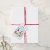 Cute Beautiful Easter Bunnies Modern Collection ギフトタグ (より糸付き)