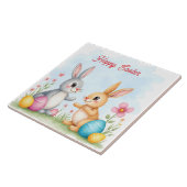 Cute Beautiful Easter Bunnies Modern Collection タイル (側面)