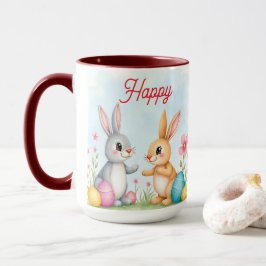 Cute Beautiful Easter Bunnies Modern Collection マグカップ