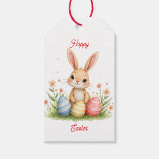 Cute Beautiful Easter Bunny Popular Collection ギフトタグ