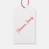 Cute Beautiful Easter Bunny Popular Collection ギフトタグ (裏面)