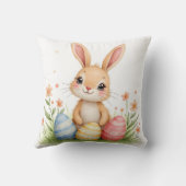 Cute Beautiful Easter Bunny Popular Collection クッション (裏面)