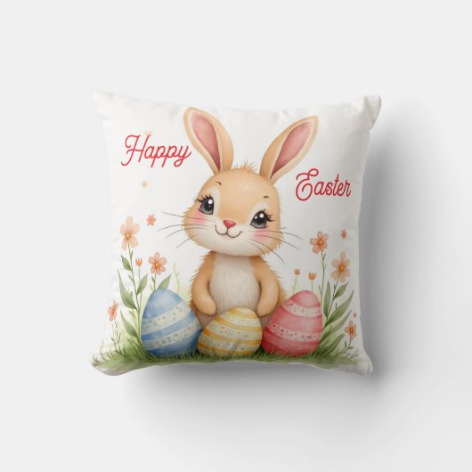 Cute Beautiful Easter Bunny Popular Collection クッション (正面)