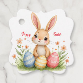 Cute Beautiful Easter Bunny Popular Collection フェイバータグ