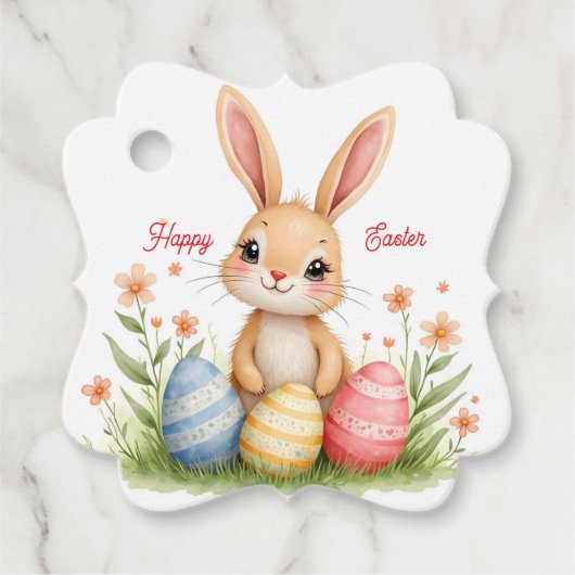 Cute Beautiful Easter Bunny Popular Collection フェイバータグ (正面)