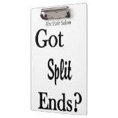 Cute Beauty Salon Barbershop Clipboard クリップボード (左)