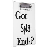 Cute Beauty Salon Barbershop Clipboard クリップボード (右)