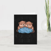 Cute Beaver Couple This Is Our Cuddle  カード (正面)