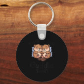 Cute Beavers Holding Hands This Is Our Cuddle  キーホルダー (正面)