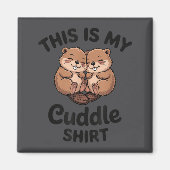 Cute Beavers This Is My Cuddle  マグネット (正面)