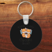 Cute Bee Couple Snuggle Cuddle  キーホルダー (正面)