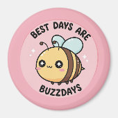 Cute Bee Fridge Magnet – Kawaii Bumblebee Decor マグネット (正面)