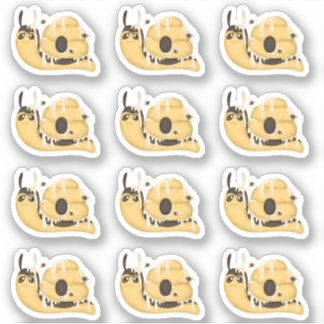 Cute Bee Hive and Honey Snail Stickers シール