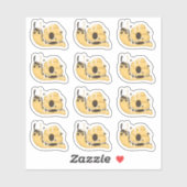 Cute Bee Hive and Honey Snail Stickers シール (シート)