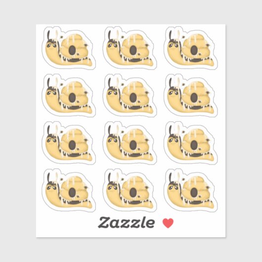Cute Bee Hive and Honey Snail Stickers シール (シート)